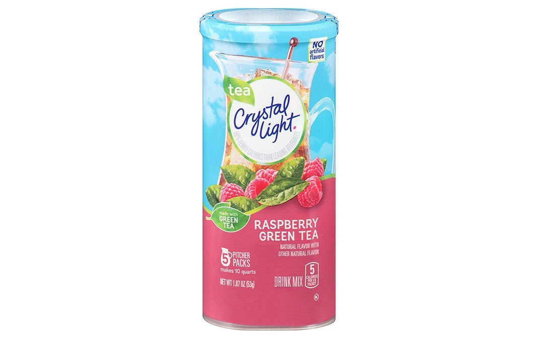 Crystal Light Raspberry Green Tea (Made With Green Tea)   Plastic Container  53 grams